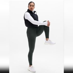 NWT Athleta Altitude Edge Fleece Lined Stash Tight In Elm